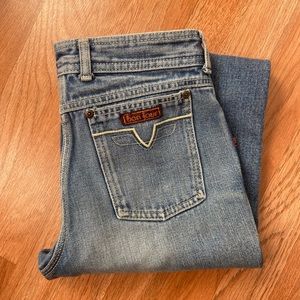 Vintage Bonjour High-waisted Jeans